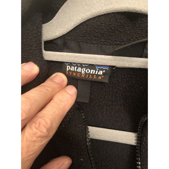 Patagonia Synchilla Women's Black Fleece Size Small Full Zip Made in USA - Picture 2 of 5